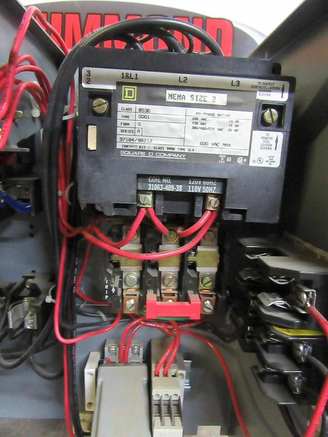 Used SQUARE D MODEL 5 18" NEMA SIZE 2 MCC BUCKET HU100-3CM5 W/ 8536SD01 **WARRANTY**