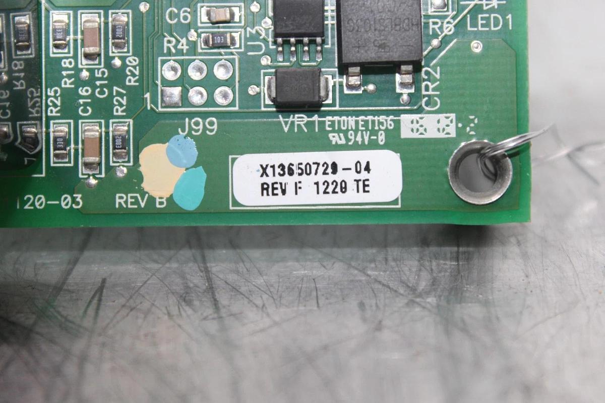 Used TRANE HIGH VOLTAGE BINARY INPUT BOARD 6400-1120-03 REV. B X13650729-04 REV. F