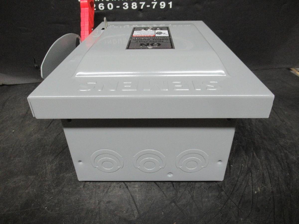 NEW IN BOX SIEMENS HEAVY DUTY FUSIBLE SAFETY SWITCH HNF361 600 VAC 30 AMP