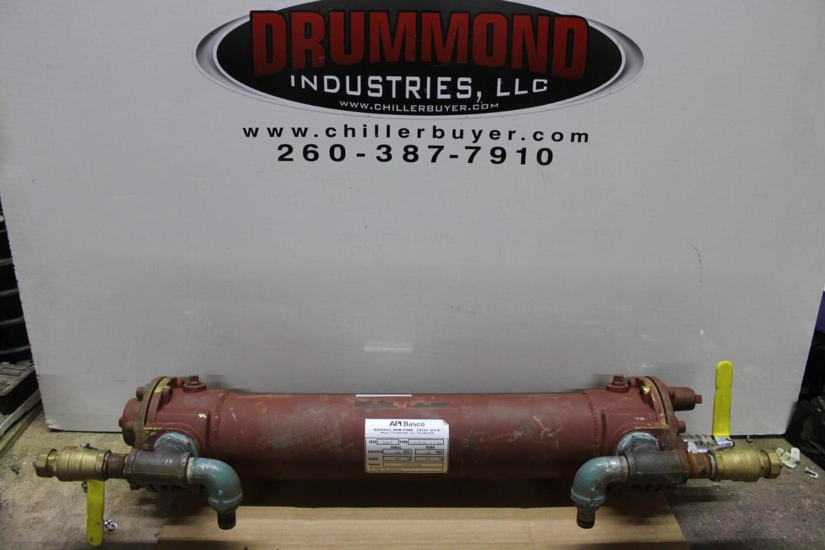 Used API BASCO HEAT EXCHANGER 4-Y-24-HT-4-AC-CI 300°F 210 PSIG **WARRANTY INCLUDED**