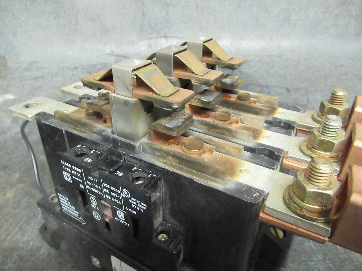 Used SQUARE D CONTACTOR 8502PJ5 PJ5.11 160 AMP 600 VAC 125 HP 3-PHASE 3-POLE