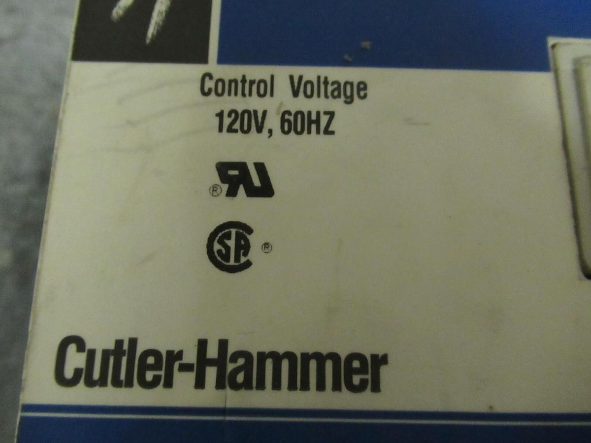 Used 270 AMP NEMA: 5 CUTLER HAMMER CONTACTOR W201K5CFZ1 200 HP 600 VAC 3 PHASE