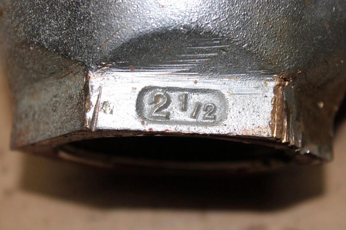 Used ELKHART BRASS U ANGLE FIRE HOSE VALVE 2.5" 15-31-SA 300 PSI **WARRANTY**