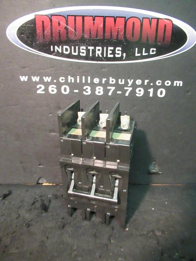 Used AIRPAX 3 POLE 47 AMP BREAKER 600 VAC 219-3-2600-433 54 TRIP AMPS HH83XB433-B