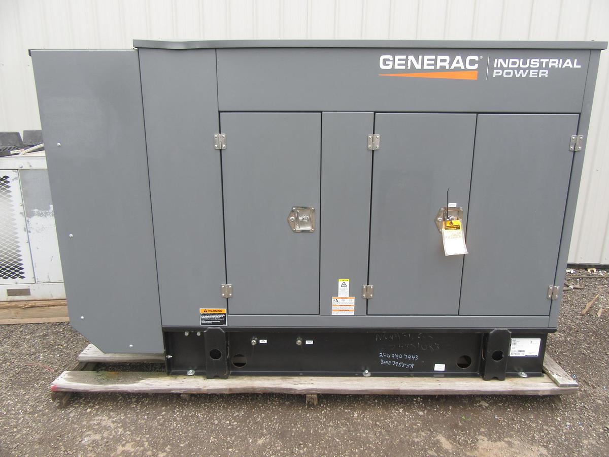 NEW 48 KW GENERATOR NATURAL GAS PROPANE GENERAC 120/240V SOUND ENCLOSED VIDEO 50 KW