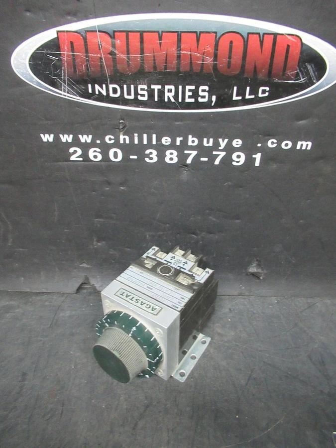 Used AGASTAT TIME DELAY RELAY 1-10 MINUTES 7022OF 24 VDC VOIL 600 VAC 10 AMP