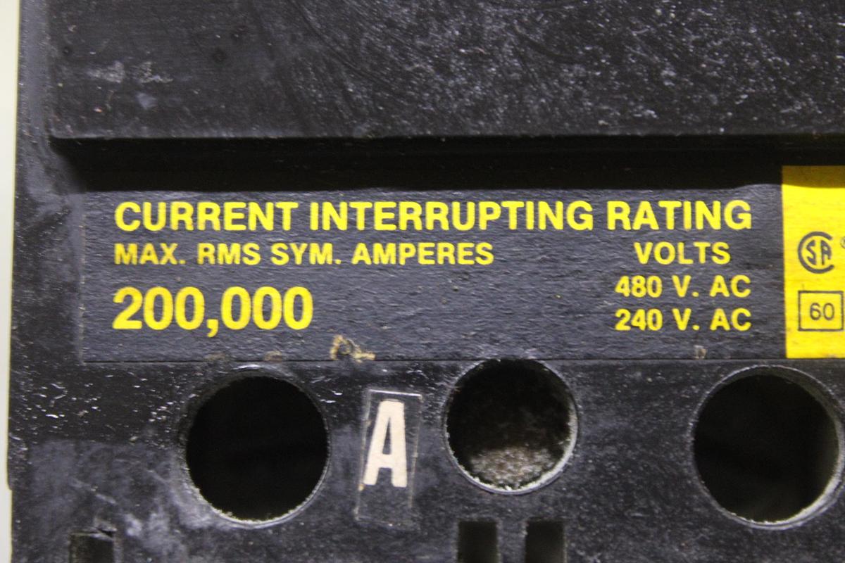 Used SQUARE D I-LINE CIRCUIT BREAKER KC34225 SERIES 2 225 AMP 480 VAC 3-POLE