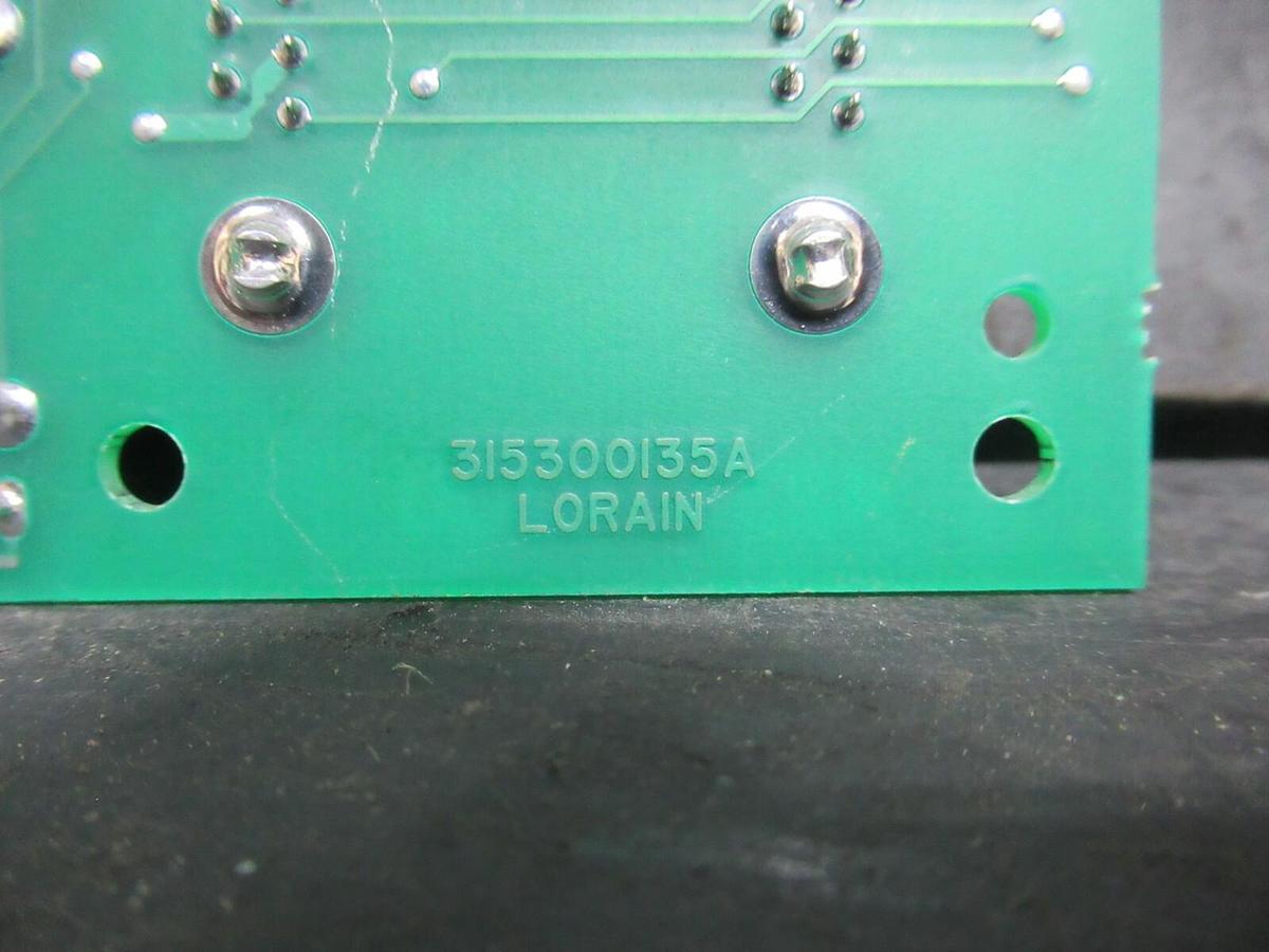 Used LORAIN CIRCUIT BOARD 315300135A / 423305300 **WARRANTY**