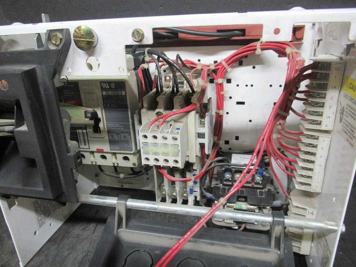 Used CUTLER HAMMER MOTOR STARTER CONTROL BUCKET MODEL: 2100 12" NEMA SIZE 1 30 AMP