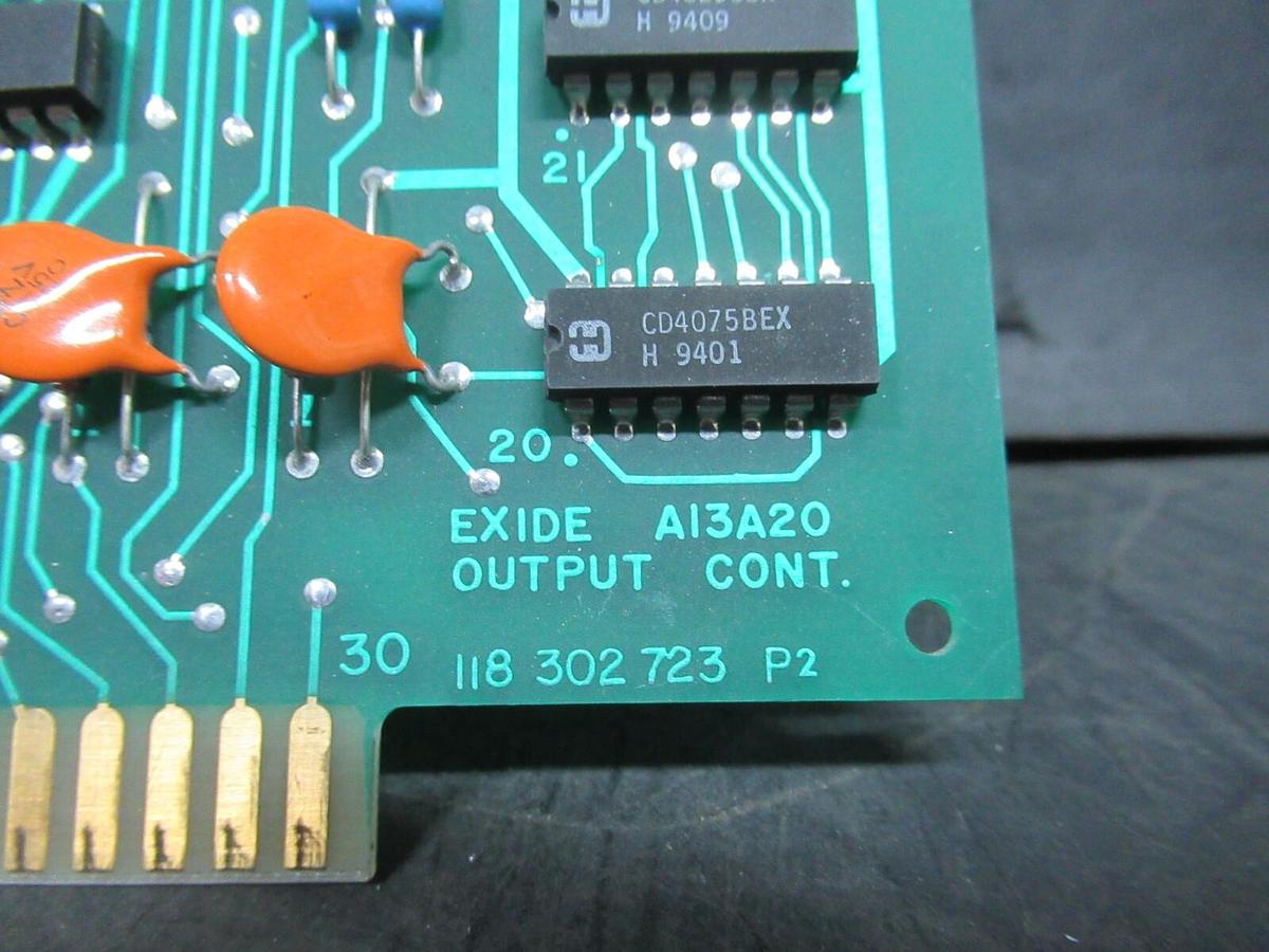 Used EXIDE OUTPUT CONTROL CIRCUIT BOARD 118-302-723-P2 101072911 REV. P7 **WARRANTY**