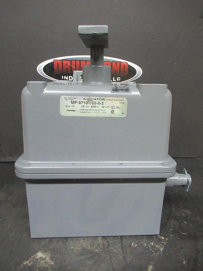 Used INVENSYS HIGH-TORQUE ACTUATOR MP-9710-703-0-2 0.95 AMP 120 VOLT 50 WATT
