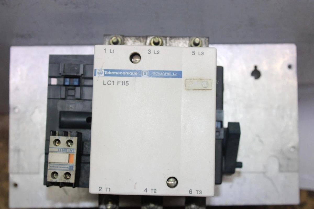 Used TELEMECANIQUE CONTACTOR LC1F115 600 VAC 175 AMP 3-POLE *WARRANTY*