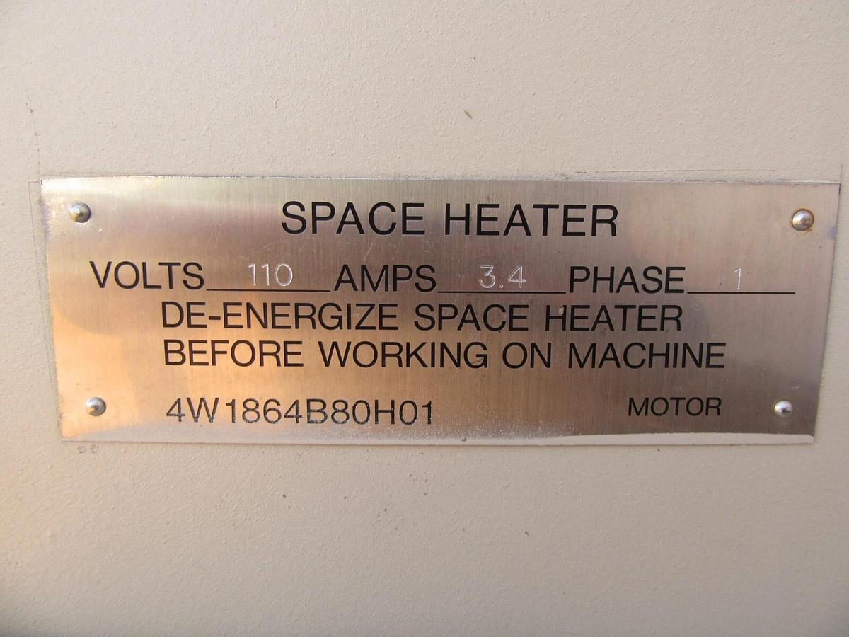 Used 886 HP TECO / YORK INDUCTION MOTOR 4160 V 3 PH 4510 FRAME 3600 RPM 108 FLA 2001