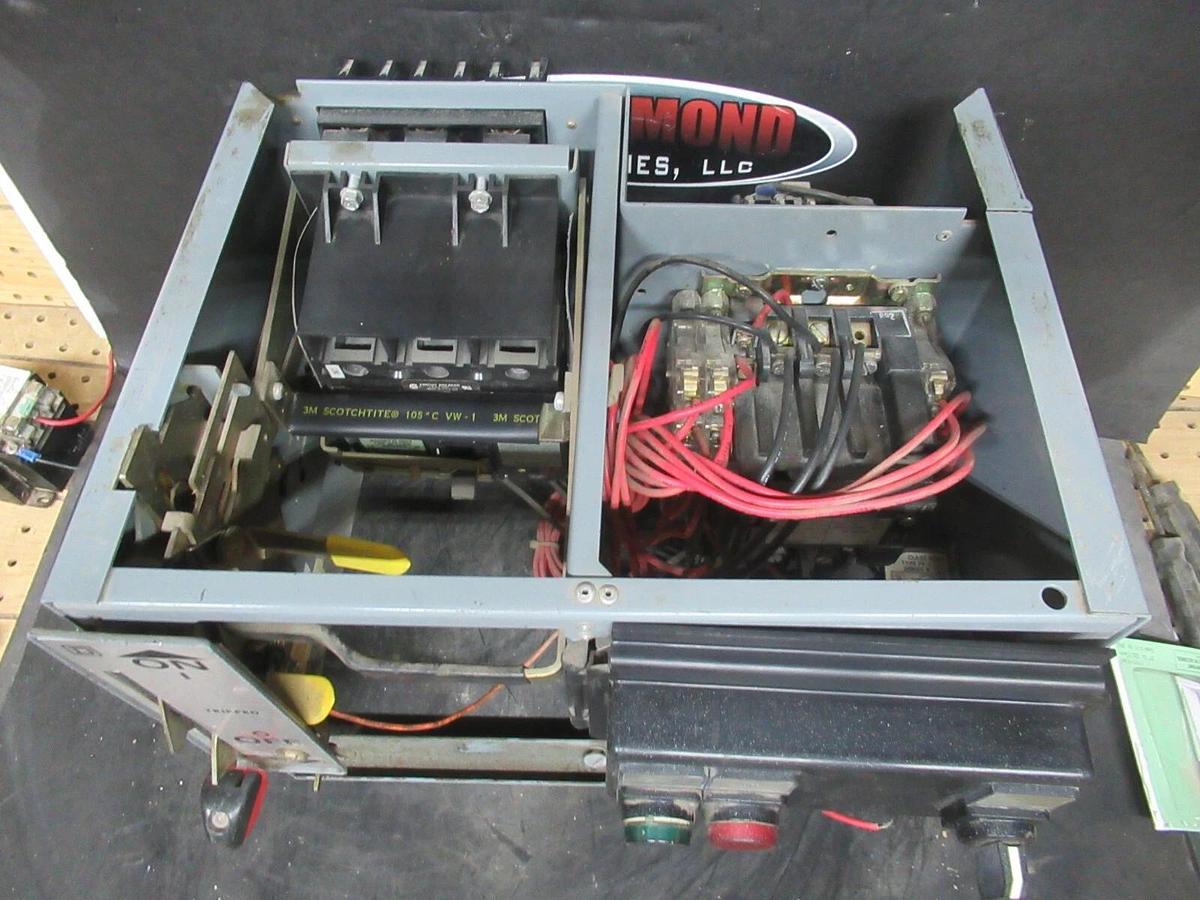 Used SQUARE D MCC MOTOR STARTER CONTROL MODEL: 5 12" W/ 8536SCG3 NEMA SIZE 1 15 AMP