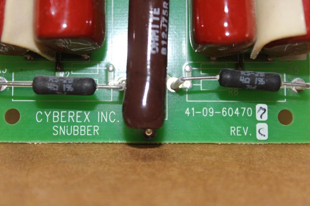 Used CYBEREX SNUBBER CIRCUIT BOARD 41-09-604707 REV. C **WARRANTY INCLUDED**