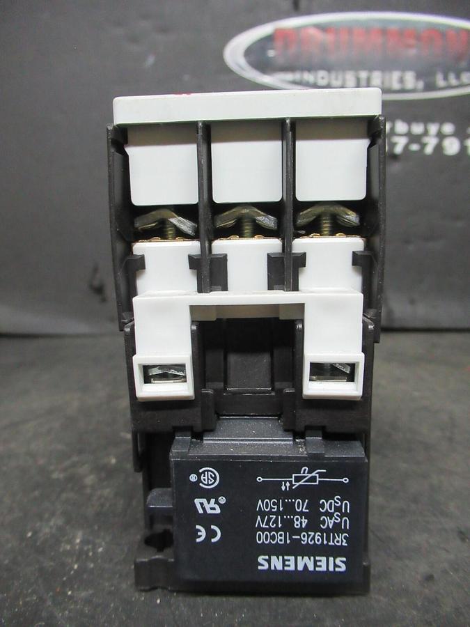 Used SIEMENS MANUAL MOTOR STARTER 3RV1021-1FA10 W/ 3RT1023-1A..0 600 VAC 7.5 HP