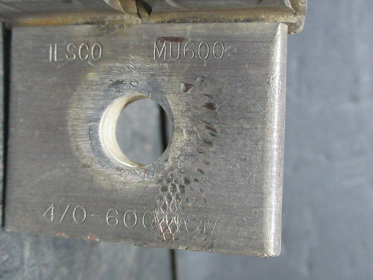 Used ILSCO MECHANICAL LUG MU600 4/0-600MCM **WARRANTY INCLUDED**