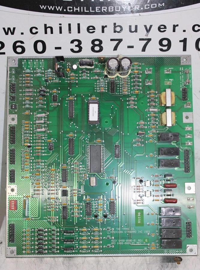 Used TRANE CIRCUIT BOARD 6400-0806-01 REV. E 6400-0805-01 REV. A **WARRANTY**
