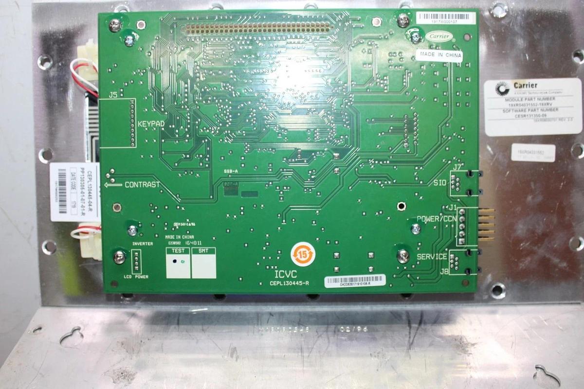 Used CARRIER COMFORT NETWROK CHILLER CONTROL INTERFACE DISPLAY 19XR04031552-19XRV