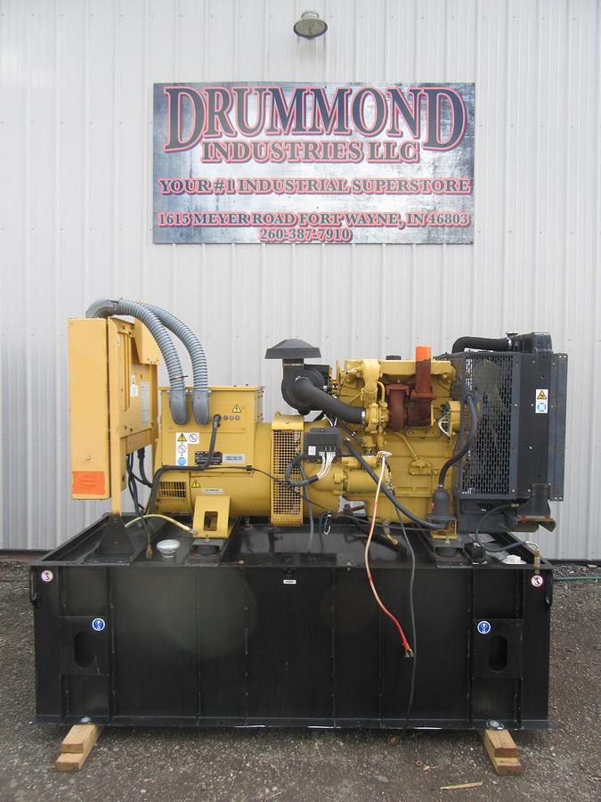 Used 60 KW DIESEL GENERATOR OLYMPIAN 120/240V CAT PERKINS 564 HRS VIDEO WE SHIP!