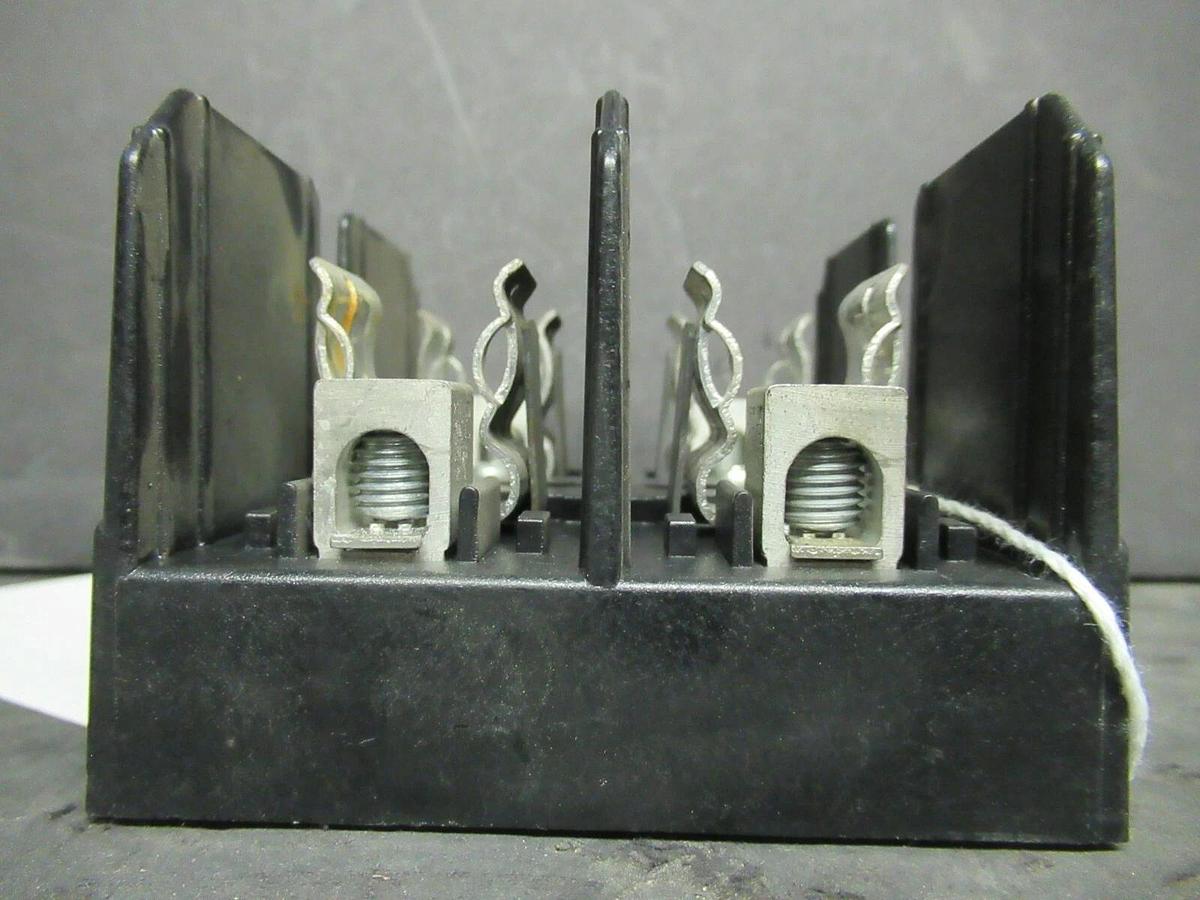 Used BUSSMANN FUSE HOLDER J60030-2CR FOR 30 AMP 600 V FUSES **WARRANTY**