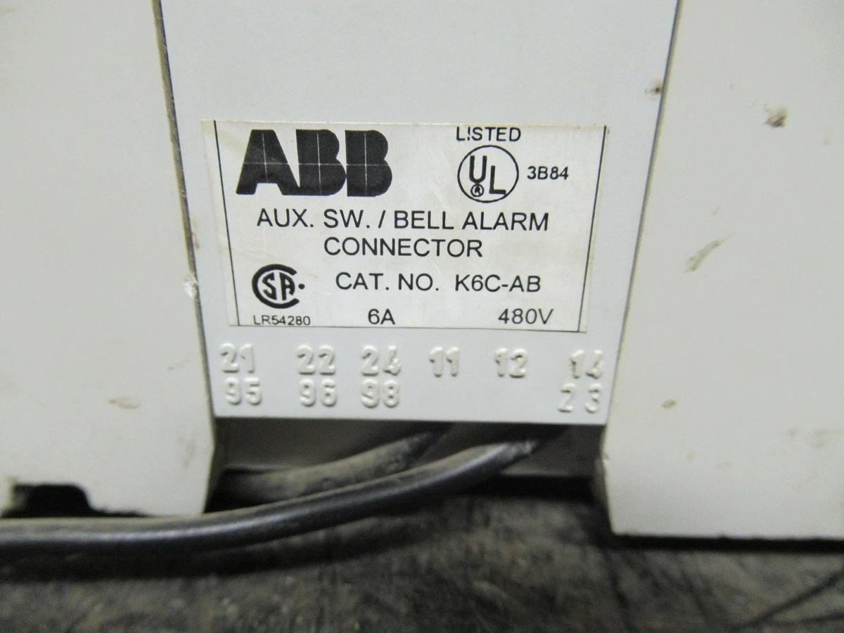 Used 400 AMP ABB BREAKER S5H 3 POLE 600VAC W/ AUXILIARY SWITCH **WARRANTY INCLUDED**