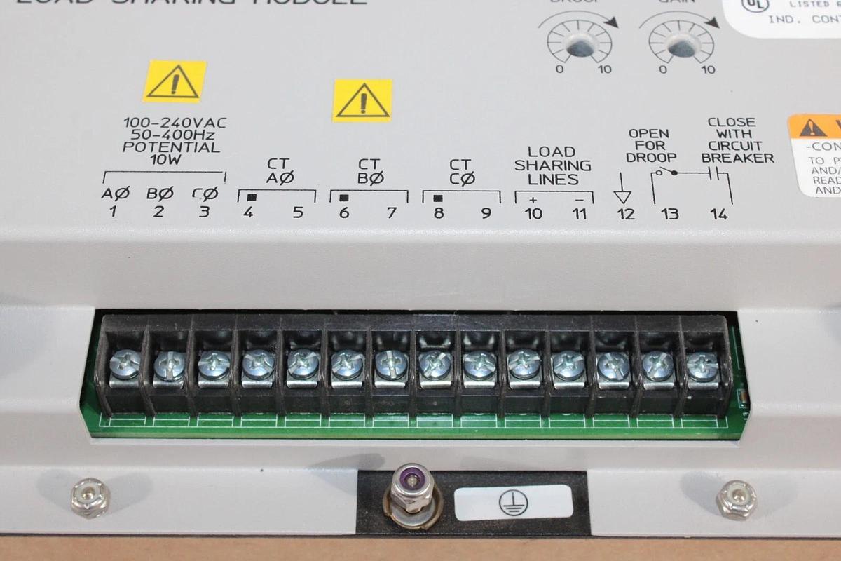 Used WOODWARD LOAD SHARING MODULE 9907-838 REV. NEW 309-1583-ECL01 24 VOLT