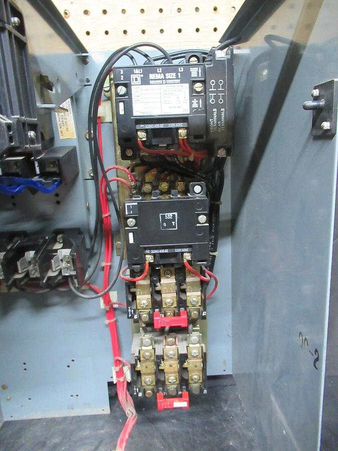 Used SQUARE D MCC MOTOR CONTROL STARTER 20" MODEL 5 W/ 8810SCO12 STARTER NEMA 1 10 HP