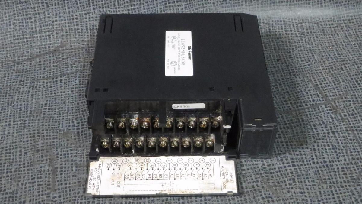 Used GE FANUC 16 PT POS/NEG INPUT MODULE MODEL: IC693MDL645B **WARRANTY INCLUDED!**