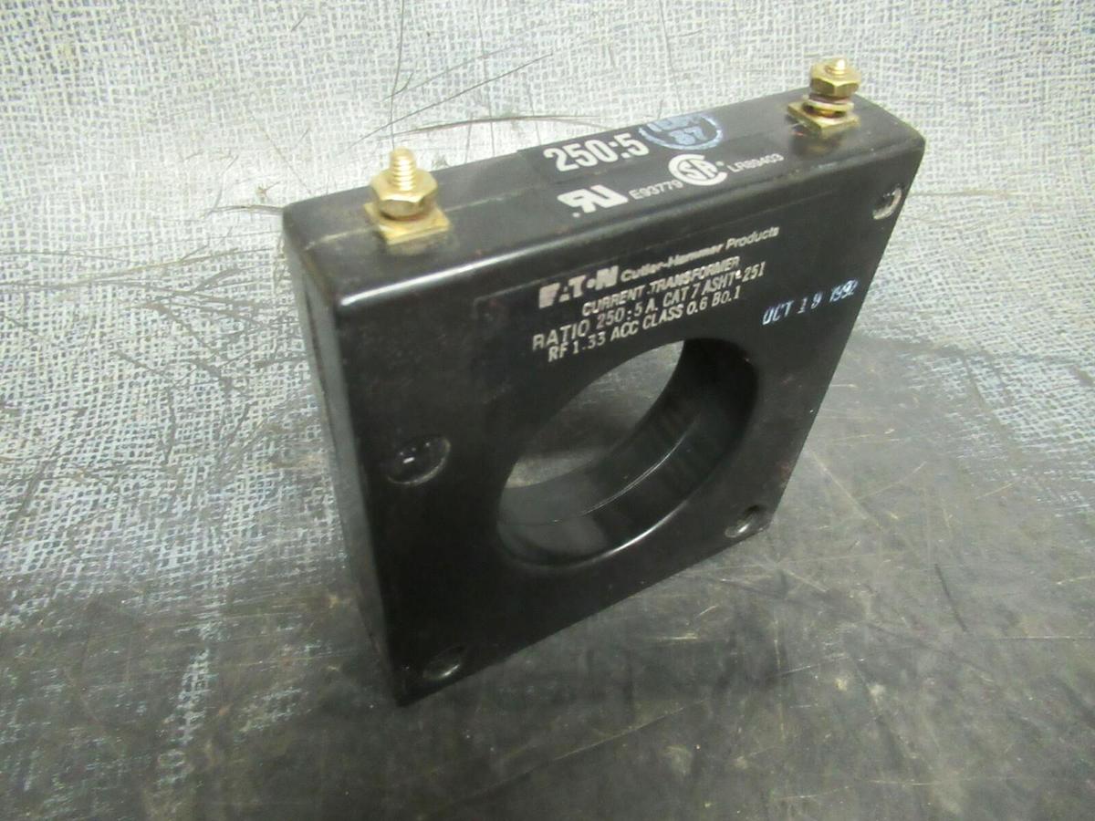 Used EATON CURRENT TRANSFORMER ASHT-251 250:5A