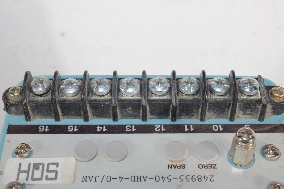 Used JUXTA AC POWER WATT TRANSDUCER 248955-540-AHD-4-0/JAN 120 VAC 20 mA
