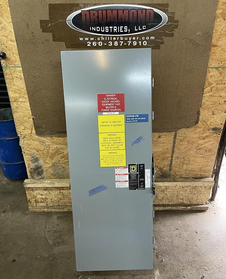 Used SQUARE D CIRCUIT BREAKER ENCLOSURE P1200AWK NEMA 3R, 5, 12 1200 AMP