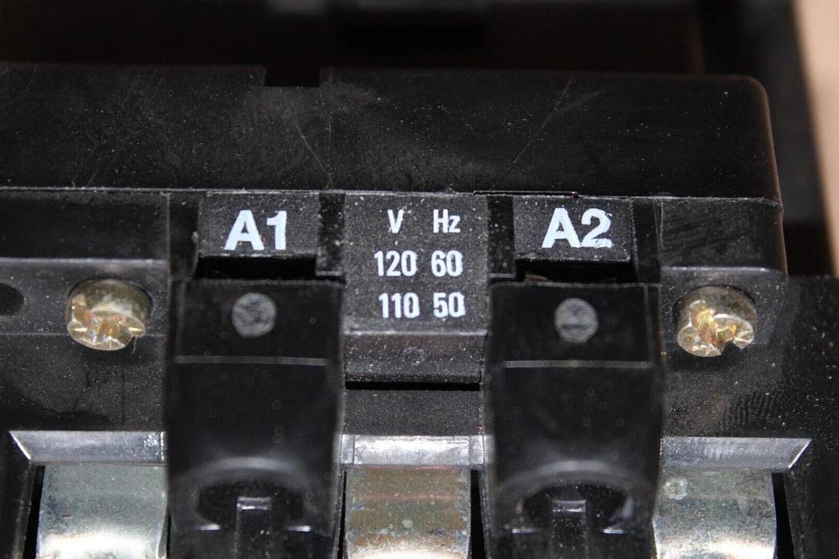 Used ABB CONTACTOR B63 600 VOLT 3-POLE 3-PHASE 60 HP 85 AMP COIL: 120V