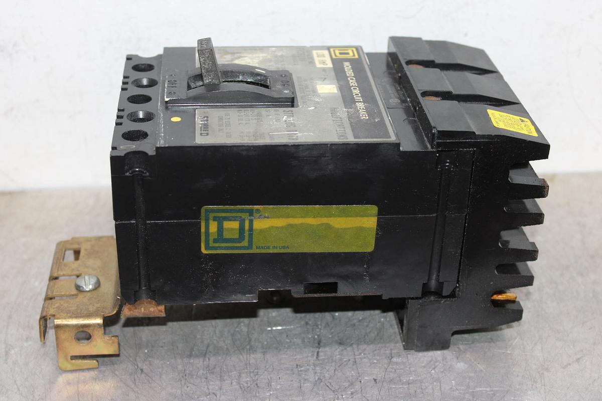 Used SQUARE D I-LINE CIRCUIT BREAKER FA34100 100 AMP 480 VOLT 3-POLE
