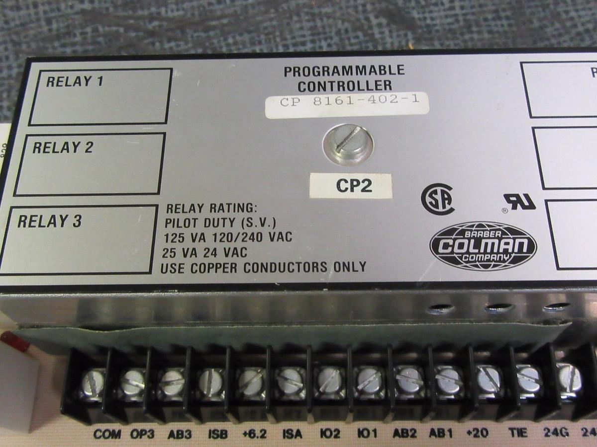 Used BARBER COLMAN PROGRAMMABLE CONTROLLER  MODEL: CP8161-402-1 **WARRANTY**