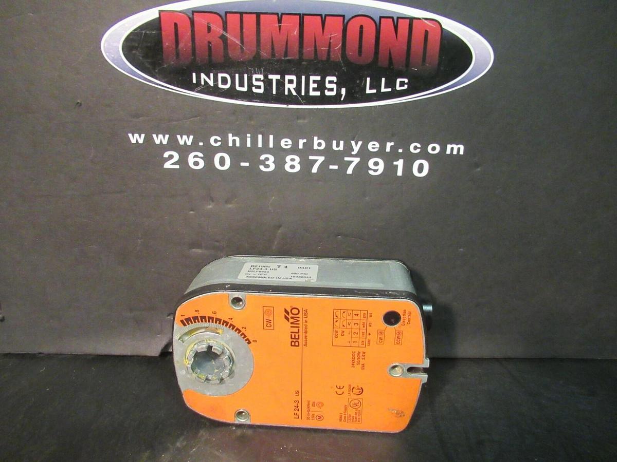 Used BELIMO SPRING RETURN ACTUATOR LF24-3 US 24 VAC/DC 5 VA 2.5 W 150S 20S 35 IN-LB