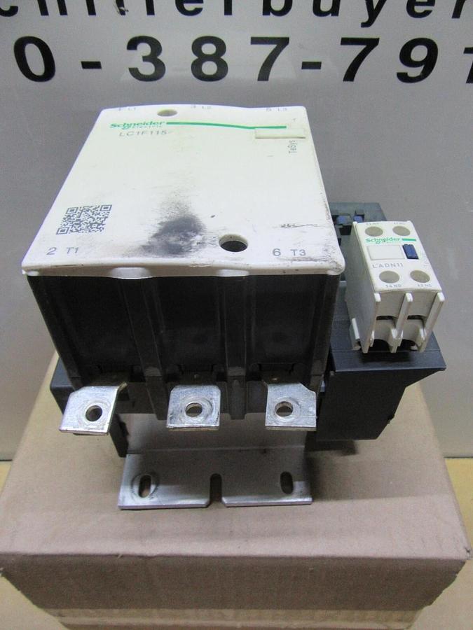 Used SCHNEIDER CONTACTOR LC1F115 175 AMP 600 VAC 3-PHASE 100 HP **WARRANTY**