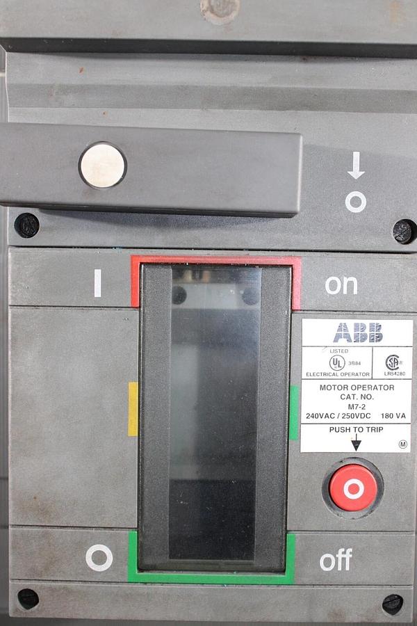 Used ABB CIRCUIT BREAKER SACE S7 1200 AMP 3-POLE W/ M7-2 MOTOR OPERATOR & ACCESSORIES