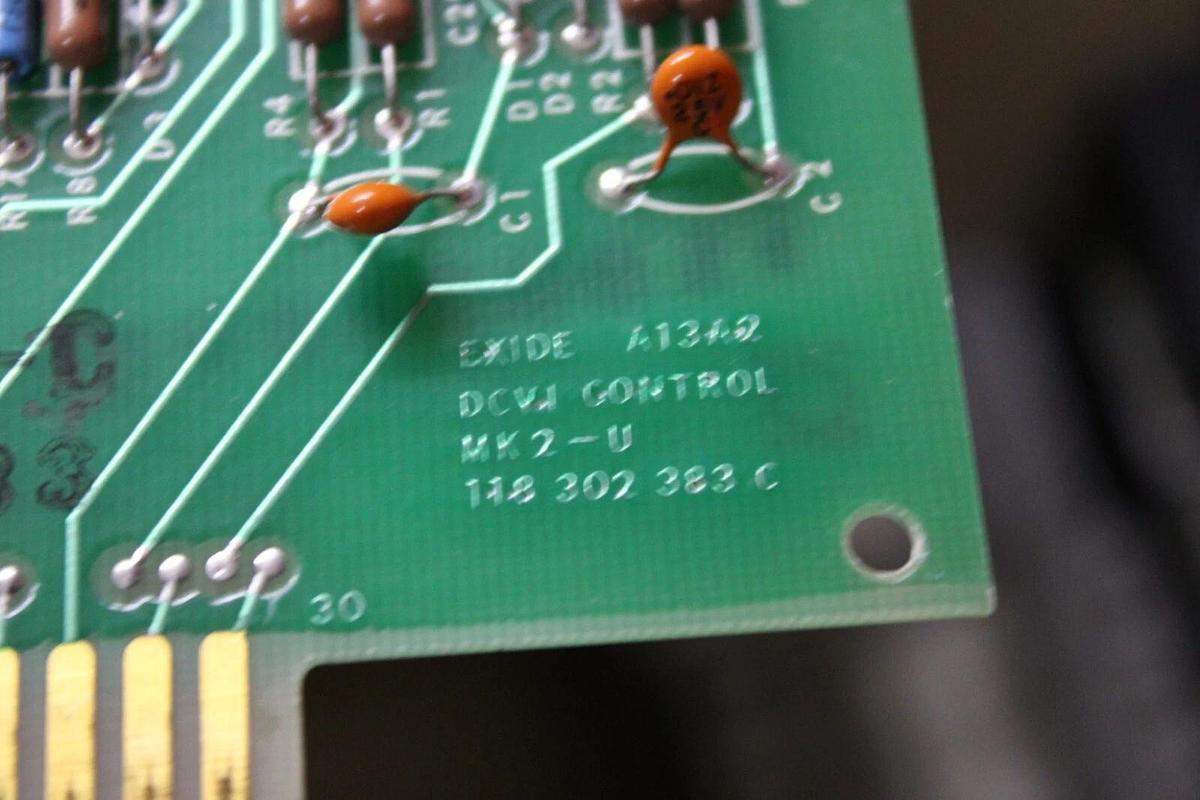 Used EXIDE CIRCUIT BOARD DCVI CONTROL 118-302-383-C 1010723721-C **WARRANTY**