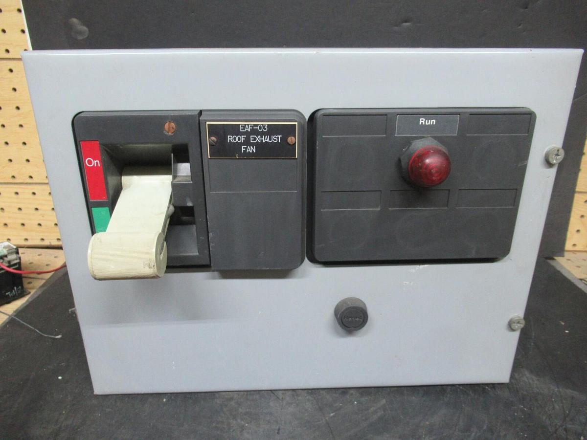 Used CUTLER HAMMER MOTOR STARTER CONTROL BUCKET MODEL: 2100 12" NEMA SIZE 0 30 AMP