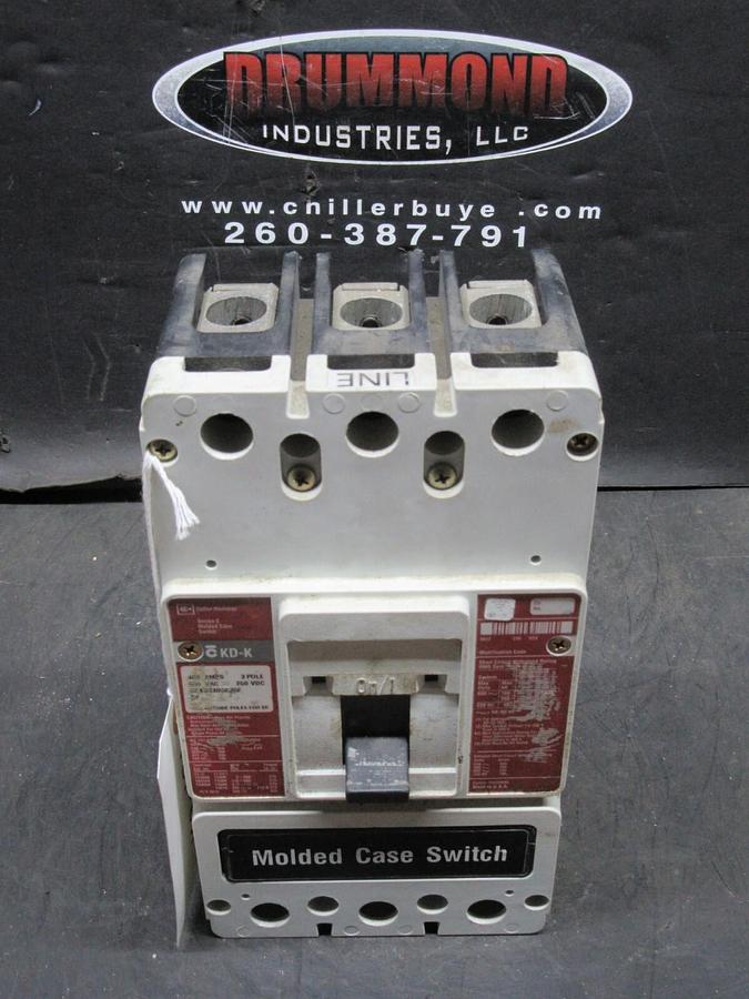 Used CUTLER HAMMER MOLDED CASE SWITCH KD3400K 400 AMP 600 VAC 3-POLE **WARRANTY**