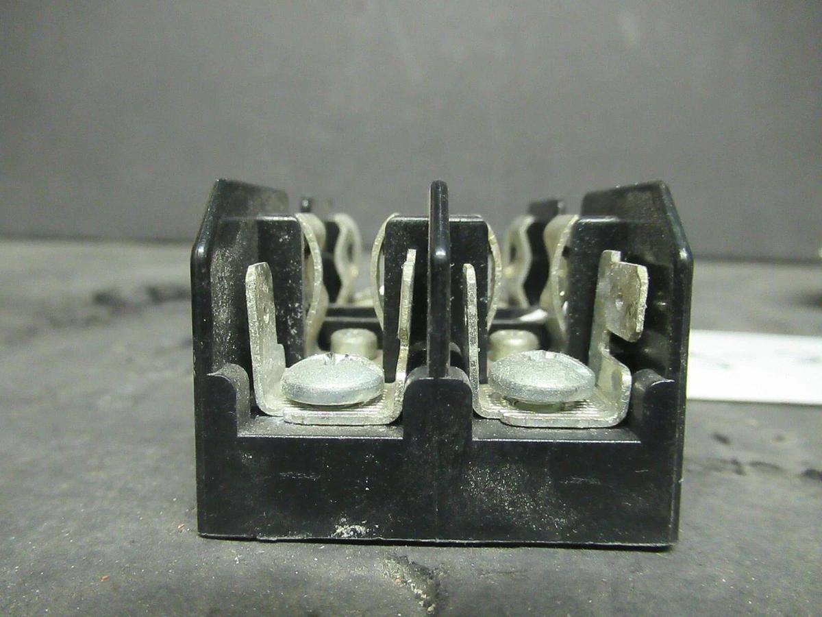 Used LOT OF 2 BUSSMAN FUSE HOLDER BM6032SQ FOR 30 AMP 600 V FUSES **WARRANTY**