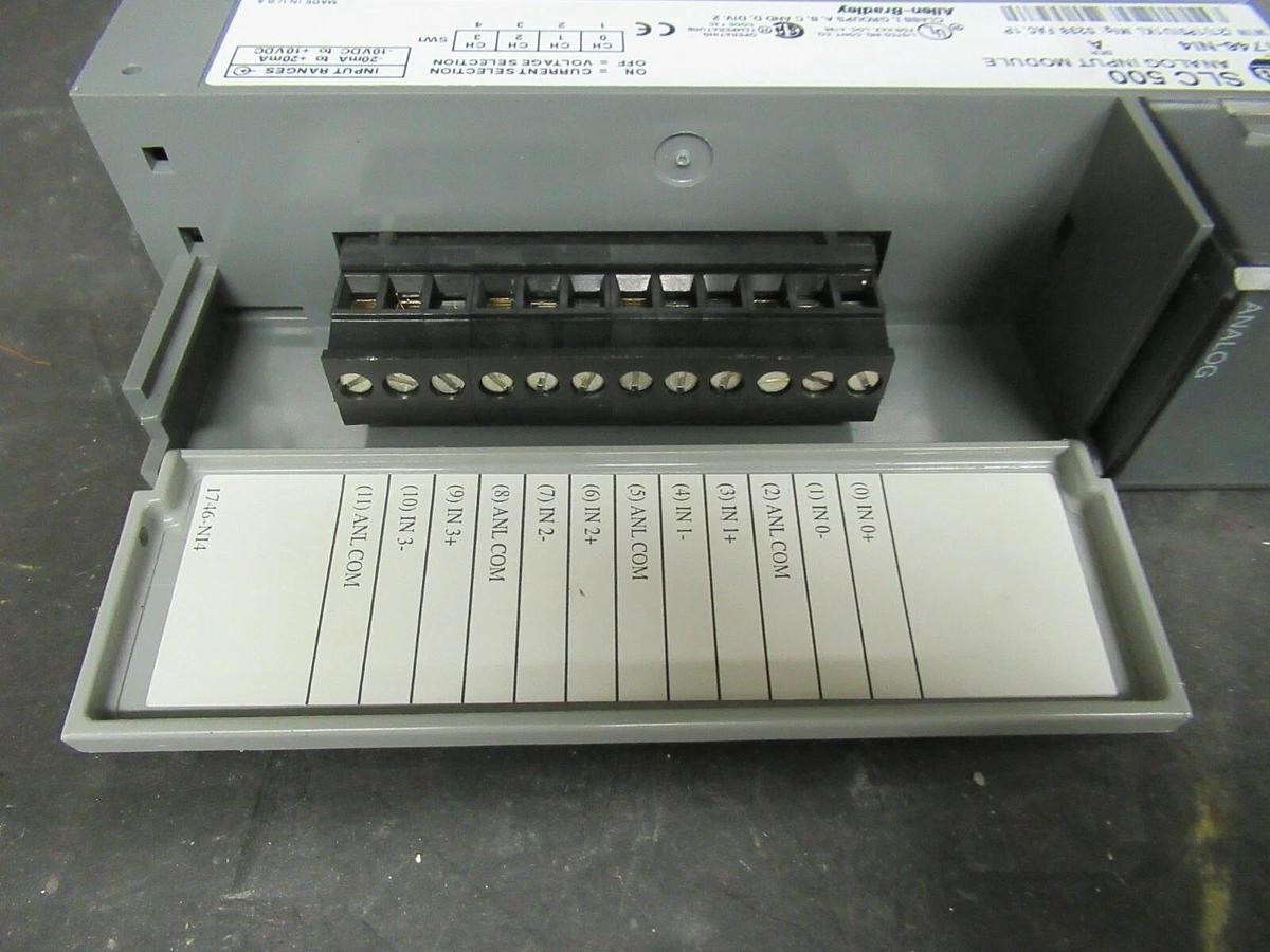 Used ALLEN BRADLEY SLC 500 1746-NI4 ANALOG INPUT MODULE SER. A **WARRANTY INCLUDED!**