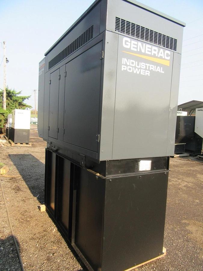 Used 30 KW DIESEL GENERATOR GENERAC 120/240 VOLT ONLY 305 HRS SOUND ENCLOSED VIDEO