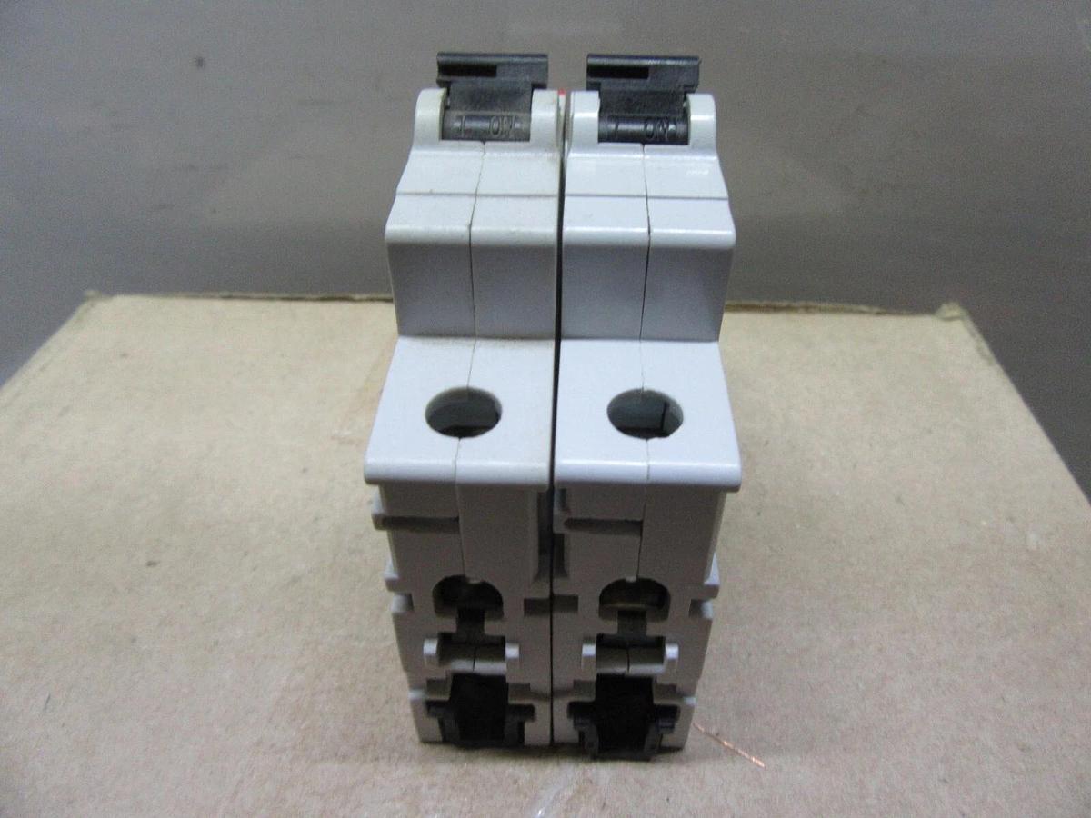 Used LOT OF 2 ABB S202-K10A 230/400 VOLT 10 AMP SINGLE POLE **WARRANTY INCLUDED**