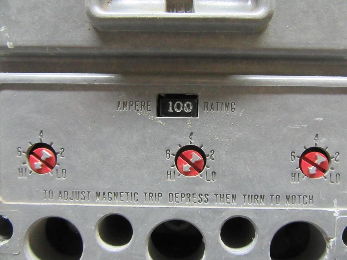 Used WESTINGHOUSE 3-POLE CIRCUIT BREAKER HKA3225F 225 AMP FRAME 100 AMP TRIP 600 VAC