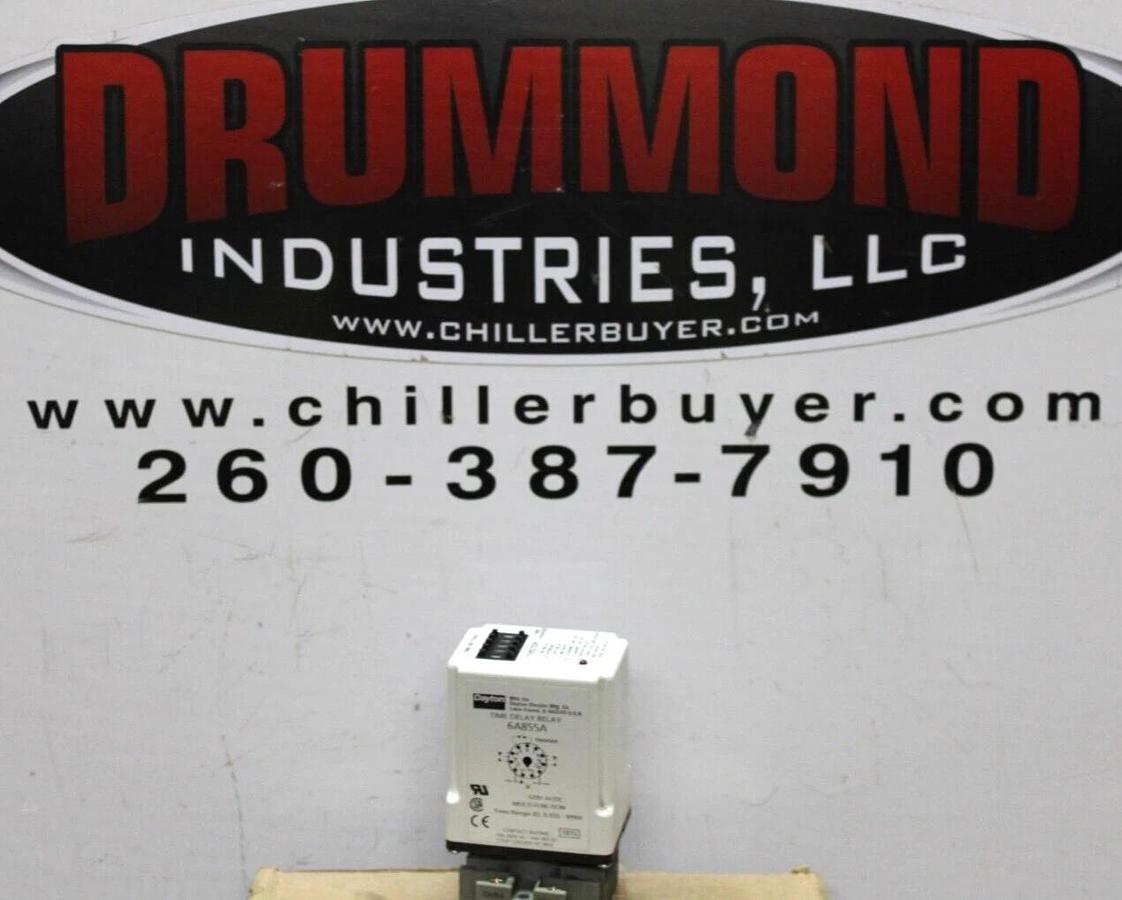Used DAYTON ADJUSTABLE TIME DELAY RELAY 6A855A 0.05 SEC TO 999 HOUR 120 VAC 10 AMP
