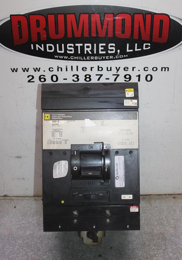 Used SQUARE D I-LINE CIRCUIT BREAKER MH36800 800 AMP 600 VAC 3-POLE