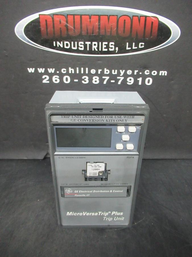 Used GE MICROVERSATRIP PLUS TRIP UNIT FOR CONVERSION KIT AKO50C3F1606 1200 AMP TRIP