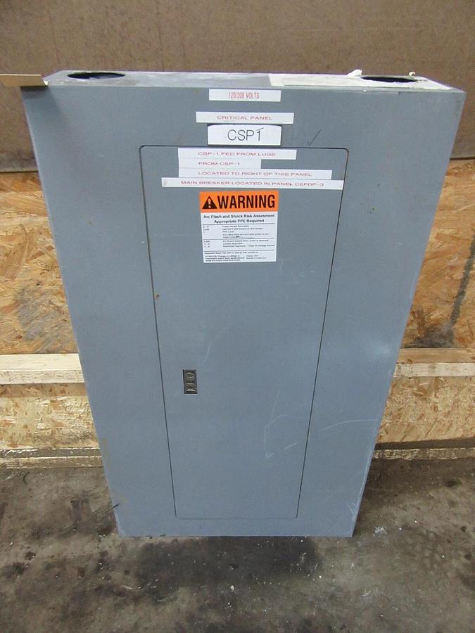Used 225 AMP SQUARE D NQOD / QOB / QO PANELBOARD MLO PANEL 208Y/120 VAC 3 PH 4 W E2